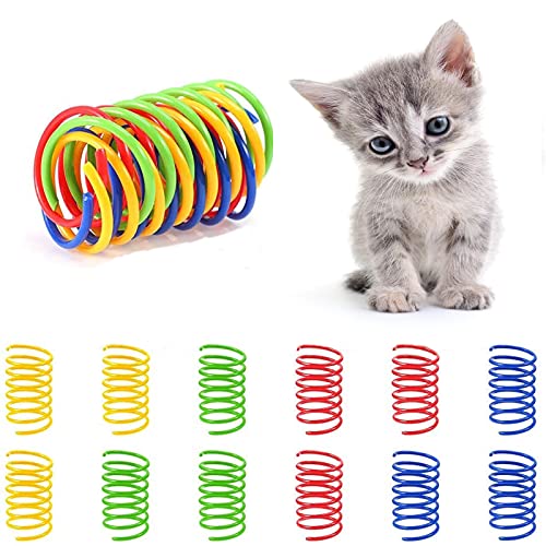 40 Stücke Katze Frühling Spielzeug, Kunststoff Spiralfedern, Neuheit Haustiere Spielzeug, Buntes kreatives Kunststoff Spiralfedern Spirale für Katzenbisse,Jagd, Spiel mit dem Besitzer 40 Stücke Katze Frühling Spielzeug, Kunststoff Spiralfedern, Neuheit Haustiere Spielzeug, Buntes kreatives Kunststoff Spiralfedern Spirale für Katzenbisse,Jagd, Spiel mit dem Besitzer von Fayemint