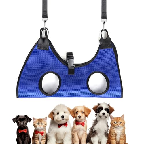 Dog Grooming Hammock, Nail Trimming Sling Harness, Adjustable Pet Support, Sturdy Build for Large Small Breeds, Injured Dogs and Cats, Indoor Bathing Grooming Aid, Multicolor Dog Grooming Hammock, Nail Trimming Sling Harness, Adjustable Pet Support, Sturdy Build for Large Small Breeds, Injured Dogs and Cats, Indoor Bathing Grooming Aid, Multicolor von Fbinys