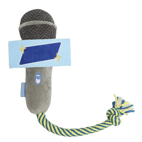 Fbinys Cat Chew Toy Microphone Catnip Plush, Interactive Rope with Sound Bells Chewing, Tugging, Tossing, Ideal for Travel, Apartment Play, Indoor Training, Home Entertainment, and Outdoor Boredom von Fbinys