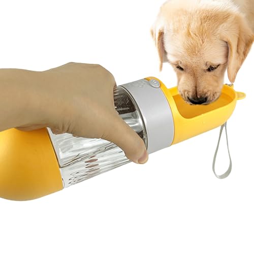 Fbinys Hundetrinkflasche - Wasserspender für Haustiere Spaziergänge - Auslaufsicher Leicht Haustier Outdoor Cup Container für Park Spaziergänge Camping von Fbinys