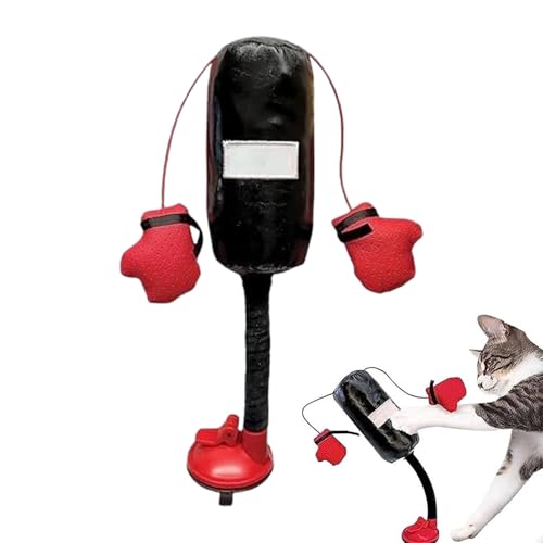 Fbinys Katzen-Boxsack, interaktives Spielset mit Handschuhen, Stressabbau, Katzenminze, Sportausrüstung für gelangweilte Haustiere, 19 x 8,5 x 12 cm Fbinys Katzen-Boxsack, interaktives Spielset mit Handschuhen, Stressabbau, Katzenminze, Sportausrüstung für gelangweilte Haustiere, 19 x 8,5 x 12 cm von Fbinys