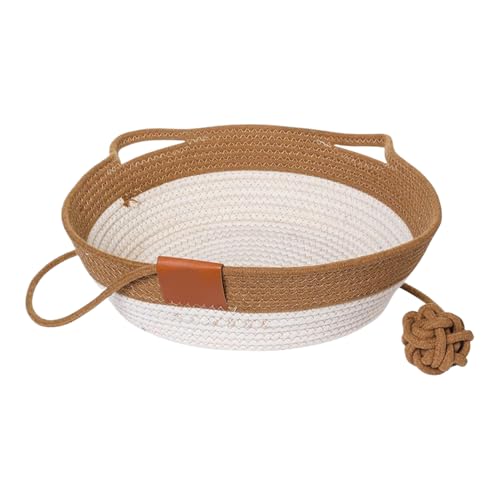 Fbinys Katzenkorb Bett, Haustierbox, Aufbewahrung, gewebter Organizer mit Ohren, Kissenschutznest, atmungsaktive Mattenpolster, ideal für Kätzchen, Zuhause, Spielzeug, , kleine Haustiere Fbinys Katzenkorb Bett, Haustierbox, Aufbewahrung, gewebter Organizer mit Ohren, Kissenschutznest, atmungsaktive Mattenpolster, ideal für Kätzchen, Zuhause, Spielzeug, , kleine Haustiere von Fbinys