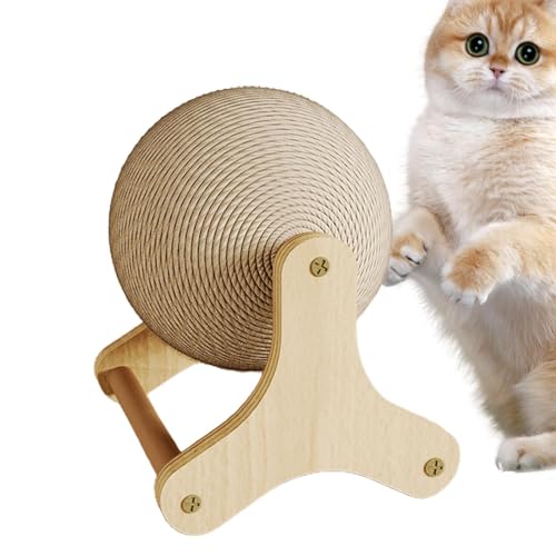 Fbinys Kratzspielzeug für Katzen, rutschfest, interaktives Haustierspielzeug, Kaninchenkratzball, Katzen-Trainingsrad mit stabiler Basis, natürliches Sisal für Katzenübungen Fbinys Kratzspielzeug für Katzen, rutschfest, interaktives Haustierspielzeug, Kaninchenkratzball, Katzen-Trainingsrad mit stabiler Basis, natürliches Sisal für Katzenübungen von Fbinys