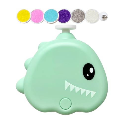 Fbinys Pet Nail Grinder Dogs, 3 Modes Adjustable 40db Dinosaur Shape Electric Talon Grinder, Low Noise Cordless Gentle Grooming Tool to Your Puppy, Kitten, Home Grooming von Fbinys