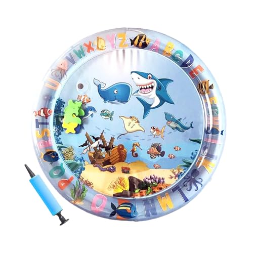 Fbinys Portable Cat Water Mat, Thickened Sensory Water Bed with Floating Fish, Enrichment Cooling Pad, Interactive Cats Play Mats for Indoor, Outdoor Pets Activity 9.45x9.45x1.18 Inch Fbinys Portable Cat Water Mat, Thickened Sensory Water Bed with Floating Fish, Enrichment Cooling Pad, Interactive Cats Play Mats for Indoor, Outdoor Pets Activity 9.45x9.45x1.18 Inch von Fbinys