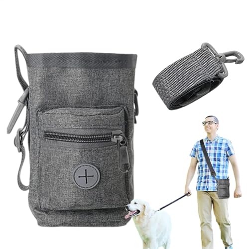 Fbinys Puppy Training Bag, Large Capacity Dog Snack Container with Built-In Poop Bag Dispenser, Pet Treat Pouch Adjustable Strap for Walking, Training, and Outdoor Travel von Fbinys