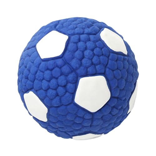 Fbinys Robuster Fußball für Hunde, unzerstörbarer Fußball für Hunde, robustes Kauspielzeug mit Quietscher, springender interaktiver Hundeball für Zahnreinigung, Spielen und Training Fbinys Robuster Fußball für Hunde, unzerstörbarer Fußball für Hunde, robustes Kauspielzeug mit Quietscher, springender interaktiver Hundeball für Zahnreinigung, Spielen und Training von Fbinys
