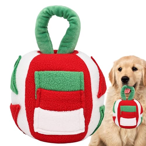 Fbinys Schnüffelspielzeug für Hunde mit Quietschfunktion, quietschendes Schnüffelspielzeug für Hunde, Leckerli-Spender-Ball mit verstecktem Futter-Design, interaktives Futterspenderspielzeug für Fbinys Schnüffelspielzeug für Hunde mit Quietschfunktion, quietschendes Schnüffelspielzeug für Hunde, Leckerli-Spender-Ball mit verstecktem Futter-Design, interaktives Futterspenderspielzeug für von Fbinys