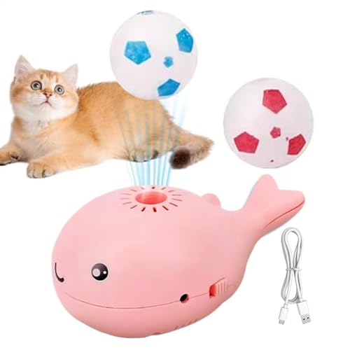 Fbinys Whale Floating Ball Toy, Electric Blowing Cat Teaser, Interactive Enrichment Toy with Built-in Fan, Boredom Buster for All Breeds and Pet Playtime, 4.33x2.76x1.97 inch, Blue Pink Fbinys Whale Floating Ball Toy, Electric Blowing Cat Teaser, Interactive Enrichment Toy with Built-in Fan, Boredom Buster for All Breeds and Pet Playtime, 4.33x2.76x1.97 inch, Blue Pink von Fbinys