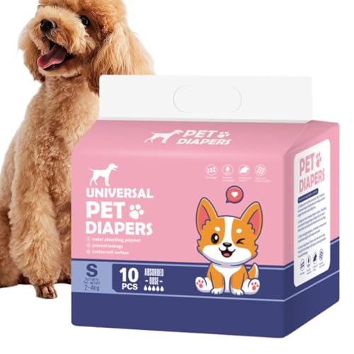 Fbinys Windeln für Hündinnen,Hundewindeln | 10 Stück super saugfähige Windeln | Bequeme und sichere Passform, auslaufsichere Windeln für Hunde bei, erregtem Urinieren und Training Fbinys Windeln für Hündinnen,Hundewindeln | 10 Stück super saugfähige Windeln | Bequeme und sichere Passform, auslaufsichere Windeln für Hunde bei, erregtem Urinieren und Training von Fbinys