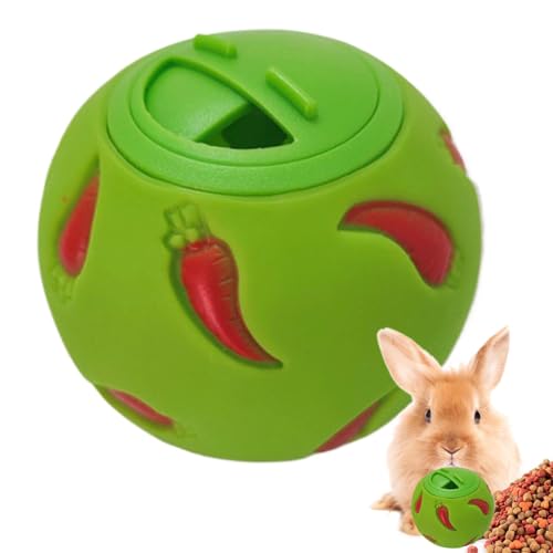 Hedgehog Treat Ball, Food Dispensing Interactive Toy, Engaging Puzzle Feeder Small Pets, Hamster Boredom Buster, Slow Snack Ball for Mental Stimulation, Foraging, 7.5x7.5cm von Fbinys