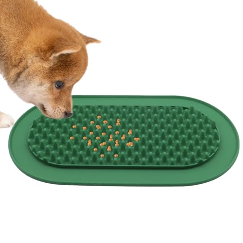 Hund Leckpad, Anti-Ersticken Welpen Fütterungstablett Silikon Slow Feeding Tray Anti-Tip Hundenapf Slow Feeder Hundenäpfe Hund Anreicherung Spielzeug Welpen Leckpad zum Baden Silikon Leckschale für Hund Leckpad, Anti-Ersticken Welpen Fütterungstablett Silikon Slow Feeding Tray Anti-Tip Hundenapf Slow Feeder Hundenäpfe Hund Anreicherung Spielzeug Welpen Leckpad zum Baden Silikon Leckschale für von Fbinys