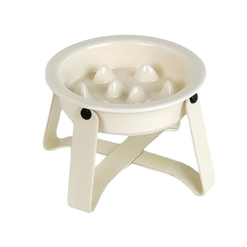 Hundeschale - Keramikmetall Slow Feeder Zum, Reisengebrauch Mit Anti -Choking -Funktion, Haustierschale Für Wohnungen In Der Küche, Robustes Material, Geschenkverpackung, 15,6 X 15 X 9,7 cm von Fbinys