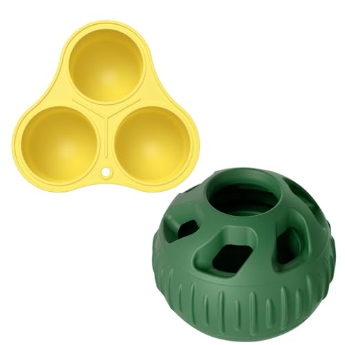 Interaktiver Leckerli-Ball für Hunde, 2 x Puzzle-Futterbälle für Hunde, Hunde-Puzzle-Ball-Futterstation, 2 x interaktive Leckerli-Spenderbälle für Haustiere, sicheres Puzzle-Spielzeug für Training, Interaktiver Leckerli-Ball für Hunde, 2 x Puzzle-Futterbälle für Hunde, Hunde-Puzzle-Ball-Futterstation, 2 x interaktive Leckerli-Spenderbälle für Haustiere, sicheres Puzzle-Spielzeug für Training, von Fbinys