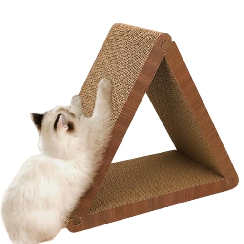 Katzenkratzer, dreieckige Form, abnehmbares Tierspielzeug-Design mit geistigem und körperlichem Übungswerkzeug für Schlafzimmer, Wohnzimmer, Hof, Rasen, 48,5 x 45 x 23 cm Katzenkratzer, dreieckige Form, abnehmbares Tierspielzeug-Design mit geistigem und körperlichem Übungswerkzeug für Schlafzimmer, Wohnzimmer, Hof, Rasen, 48,5 x 45 x 23 cm von Fbinys