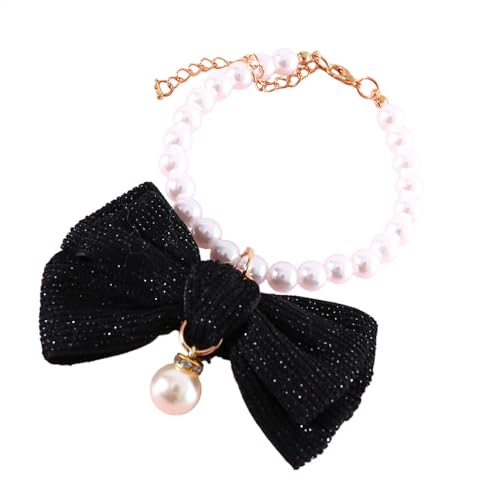 Perlen-Hundehalsband, verstellbare Hundeperlen-Halskette, Hundehalsband mit Filzschleife, Haustierperlen-Halskette, elegantes Hundezubehör, Hochzeitshundehalsband, Perlenkette für Haustiere, Perlen-Hundehalsband, verstellbare Hundeperlen-Halskette, Hundehalsband mit Filzschleife, Haustierperlen-Halskette, elegantes Hundezubehör, Hochzeitshundehalsband, Perlenkette für Haustiere, von Fbinys