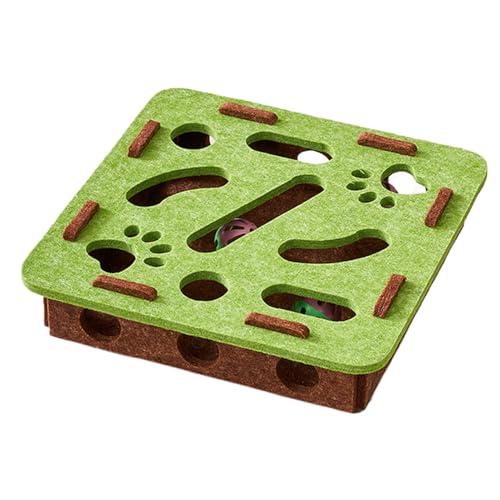 Puzzle Cat Toys, Interactive Scratching Game, Bell Track Maze Design, Teething Exercise Toy, Engaging Pet Activity Tool for Kitten, Puppy, Living Room, 11.81x11.81x2.95 inches Puzzle Cat Toys, Interactive Scratching Game, Bell Track Maze Design, Teething Exercise Toy, Engaging Pet Activity Tool for Kitten, Puppy, Living Room, 11.81x11.81x2.95 inches von Fbinys