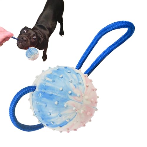 Rope Ball Dog Toy, Bite Resistant Dog Ball, Pet Interactive Dog Toy, Training Dog Ball Launcher, Tug Chew Toy for Dogs, Squeaky Rope Ball Toy, Dog Ball for Small Breeds, Durable Dog Rope Toy Rope Ball Dog Toy, Bite Resistant Dog Ball, Pet Interactive Dog Toy, Training Dog Ball Launcher, Tug Chew Toy for Dogs, Squeaky Rope Ball Toy, Dog Ball for Small Breeds, Durable Dog Rope Toy von Fbinys