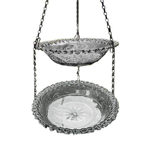 Tragbare Vogeltränke, Wasserschale für Vögel, hängendes Käfigzubehör, ideal für Morgenpavillon, Garten, Deck, Pool, Outdoor, Spalier, Innendekoration, 24 x 23 x 5 cm Tragbare Vogeltränke, Wasserschale für Vögel, hängendes Käfigzubehör, ideal für Morgenpavillon, Garten, Deck, Pool, Outdoor, Spalier, Innendekoration, 24 x 23 x 5 cm von Fbinys