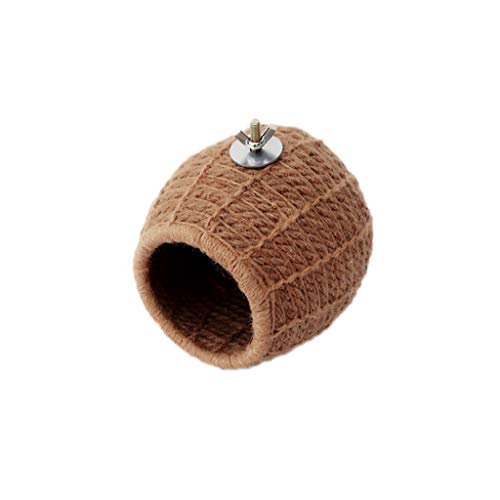 Fcnjsao Nest für Vögel, Käfig, 7,6 cm, Eingang fördert die Zucht und das Nisten für Lovebird kleine Papageien, einfach zu installieren, Eichhörnchenkegel von Fcnjsao
