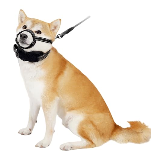 Fcnjsao Weiche Mündung Für Hunde Durchlässige Haustiermündung Verhindert Bellen Hundelemen Für Medien Und Große Rassen von Fcnjsao