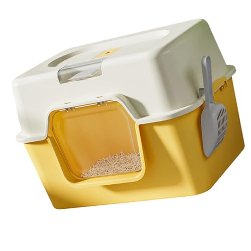 Katzentoilette für ältere Katzen, kleine glatte Oberflächen, kein Geruch, hart und sicher für Kätzchen, einfache Reinigung, spritzwassergeschützt, Katzentoilette Katzentoilette für ältere Katzen, kleine glatte Oberflächen, kein Geruch, hart und sicher für Kätzchen, einfache Reinigung, spritzwassergeschützt, Katzentoilette von Fcnjsao