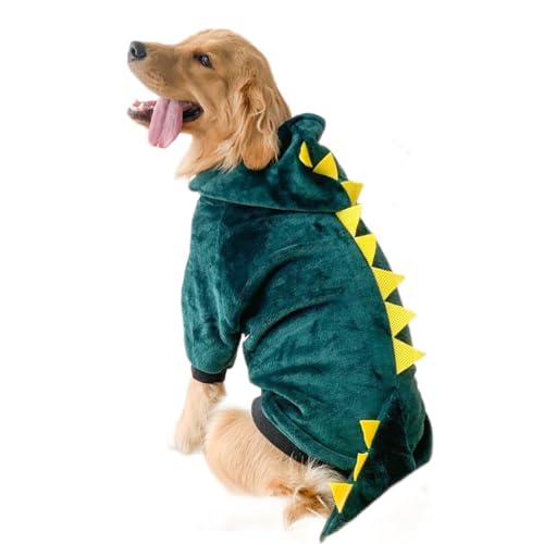 Fcnjsao Pelziges Fleece Dinosaurier Kostüm Für Hunde Cosplay Haustierkleidung Für Den Winter Große Hunderassen Overall Halloween Foto Requisiten Fcnjsao Pelziges Fleece Dinosaurier Kostüm Für Hunde Cosplay Haustierkleidung Für Den Winter Große Hunderassen Overall Halloween Foto Requisiten von Fcnjsao