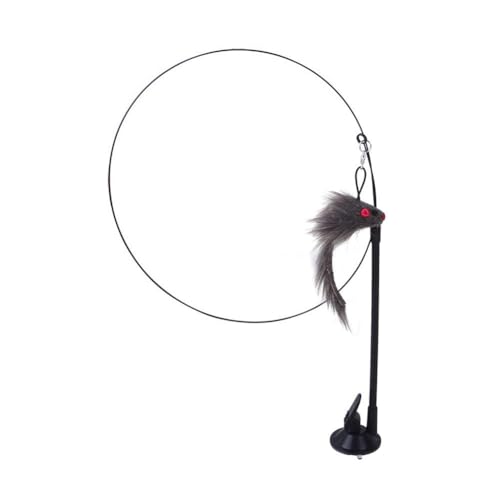 Fcuajdkq B Katzenspielzeug, Simulationsvogel, Interaktiver Sauger, Federvogel mit Katzenstab, Spielzeug, Einfach zu Bedienen von Fcuajdkq