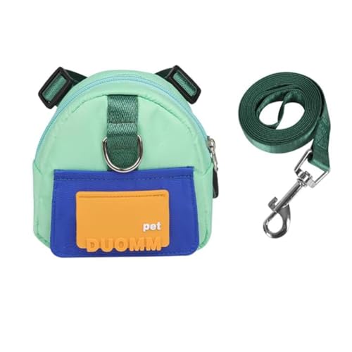 Fcuajdkq Hunderucksackgeschirr mit Leine, Haustier-WelpenrucksäCke, Hundekotbeutelspender, Verstellbare Selbsttragetasche für Haustiere, Blau Fcuajdkq Hunderucksackgeschirr mit Leine, Haustier-WelpenrucksäCke, Hundekotbeutelspender, Verstellbare Selbsttragetasche für Haustiere, Blau von Fcuajdkq