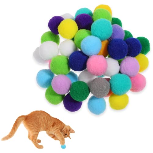FdcLixuvol Picecs Katzenspielzeug, Bälle, 2,5 cm, für Kätzchen, Bommel, weiche Katzen, Puff Ball, Spielzeug, interaktiv, flauschig, Spielzeug für Bewegung, kreative Basteldekorationen, verschiedene FdcLixuvol Picecs Katzenspielzeug, Bälle, 2,5 cm, für Kätzchen, Bommel, weiche Katzen, Puff Ball, Spielzeug, interaktiv, flauschig, Spielzeug für Bewegung, kreative Basteldekorationen, verschiedene von FdcLixuvol