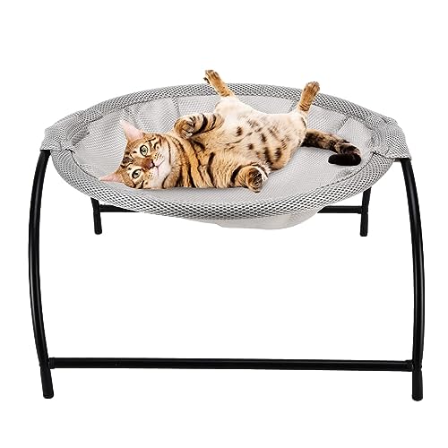 Atyhao Katze Hängematte Haustier Sommer Haus Atmungsaktive Bett Tuch Tasche Wärmeableitung für Katze Katze Nest Shaker Wiege Stuhl Hängematten (Grau) von Fdit