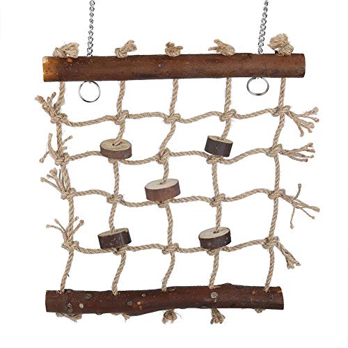 Fdit 1 x Vogelkäfig, Papagei, Spielzeug, Hanf, Seil, Klettern, Leiter, Vögel, natürlich, interessant, zum Nähen Fdit 1 x Vogelkäfig, Papagei, Spielzeug, Hanf, Seil, Klettern, Leiter, Vögel, natürlich, interessant, zum Nähen von Fdit