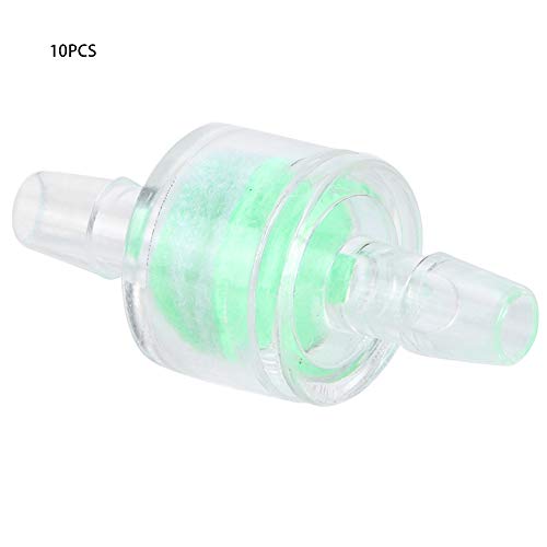 Fdit 10 -Stks ABS Green Aquarium Wasserpumpe Silikonrohrfilter für Fischerkartenschlauchreinigungsfiltration (8 mm) von Fdit
