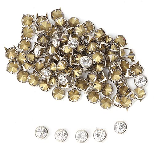 Fdit 100 Stück Kristallklaue Perlen Nagelkopf DIY Mode Nagelkopf Ohrstecker Voreinstellung Bolzen Nagelköpfe für die Verschönerung Lederarbeiten Fdit 100 Stück Kristallklaue Perlen Nagelkopf DIY Mode Nagelkopf Ohrstecker Voreinstellung Bolzen Nagelköpfe für die Verschönerung Lederarbeiten von Fdit