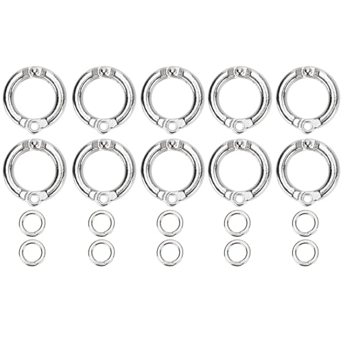 Fdit 10PCS Vogel Fußringe Anti Escape Papagei Bein Ring Vögel Fußkettchen Ring Outdoor Fly Training Aktivität Ring Clip für Haustier Training(#6) von Fdit