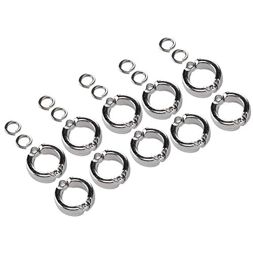 Fdit 10PCS Vogel Fußringe Anti Escape Papagei Bein Ring Vögel Fußkettchen Ring Outdoor Fly Training Aktivität Ring Clip für Haustier Training(#8) von Fdit