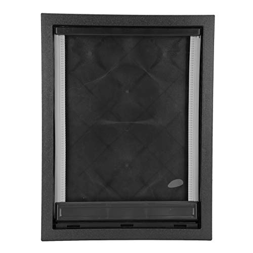 Fdit Abnehmbare Hundetür Leicht zu Verwenden mit Ablenkern und Ideal für Große und Mittelgroße, Schwarze, 50 X 38 X 5 cm, Praktische Haustierversorgung (Black) von Fdit