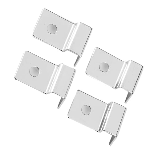 Fdit Anti-Stahlfischertank-Stützklammern für Aquarium-Glitzabdeckungen, Einfache Installation mit Spezialform-Design, 5 Mm-12 Mm Optionen, Ideal für Aquaristen (5 mm (4 Stück/Set)) von Fdit