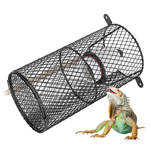 Fdit Reptile Anti-Scald Lampenabdeckung, Keramik-Heizlampenhalter, Heizlampenschutz Reptilienschutz-Lampenschirme für Spinnen-Skorpion-Eidechsen(EU, 220V) von Fdit