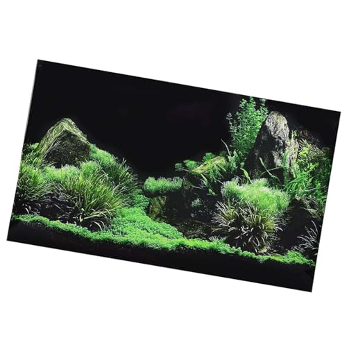 Fdit Verdickter Wasseraufkleber mit Wasserwasser für EIN Lebendiges Thema, der Hintergrund Ideal für Aquariumliebhaber (122 * 46cm) von Fdit