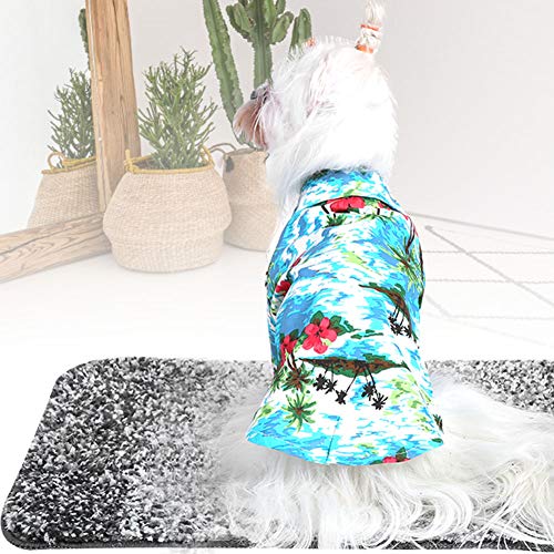 Fdit Weiche und Atmungsaktive Tierkleidung Hawaiianischer Stil für Hunde und Katzen, Ideal für Ihre Süßen Haustiere, Sommer- und Herbstkleidung (S) von Fdit