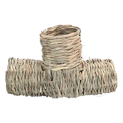 Fdit Hamster-Tunnelspielzeug, Verstecktes Grashaus mit Vier Eingängen, Ideal Zum Klettern und Laufen, Geeignet für Meerschweinchen und Frettchen Fdit Hamster-Tunnelspielzeug, Verstecktes Grashaus mit Vier Eingängen, Ideal Zum Klettern und Laufen, Geeignet für Meerschweinchen und Frettchen von Fdit