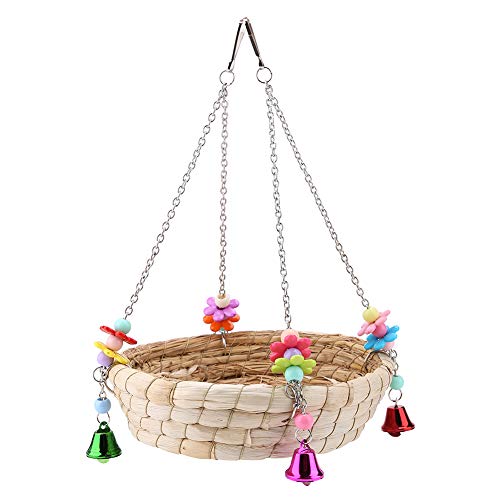 Vogel Toy Safe Papagei Straw Durable Vogel Toy Swing Nest hängen Birdcage von Fdit