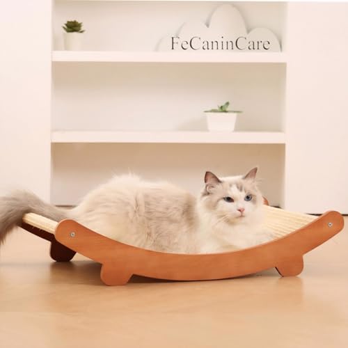 Katzenkratzbett, Buchenholz, Katzenhängematte, Kratzunterlage für den Innenbereich, langlebiger Kratzbaum, Möbelschutz für Katzen zum Krallen und Spielen Katzenkratzbett, Buchenholz, Katzenhängematte, Kratzunterlage für den Innenbereich, langlebiger Kratzbaum, Möbelschutz für Katzen zum Krallen und Spielen von FeCaninCare