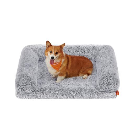 Feandrea FluffyHug Hundebett, Hundekissen Größe L, Hundematte für mittelgroße Hunde, Hundesofa Noppenschaumstoff, Bezug abnehmbar und waschbar, 91 x 68 x 23 cm, Ombré-Grau PGW232G01 Feandrea FluffyHug Hundebett, Hundekissen Größe L, Hundematte für mittelgroße Hunde, Hundesofa Noppenschaumstoff, Bezug abnehmbar und waschbar, 91 x 68 x 23 cm, Ombré-Grau PGW232G01 von Feandrea