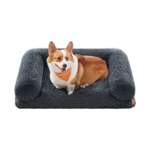 Feandrea FluffyHug Hundebett, Hundekissen Größe L, Hundematte für mittelgroße Hunde, Hundesofa Noppenschaumstoff, Bezug abnehmbar und waschbar, 91 x 68 x 23 cm, dunkelgrau PGW232G02 Feandrea FluffyHug Hundebett, Hundekissen Größe L, Hundematte für mittelgroße Hunde, Hundesofa Noppenschaumstoff, Bezug abnehmbar und waschbar, 91 x 68 x 23 cm, dunkelgrau PGW232G02 von Feandrea