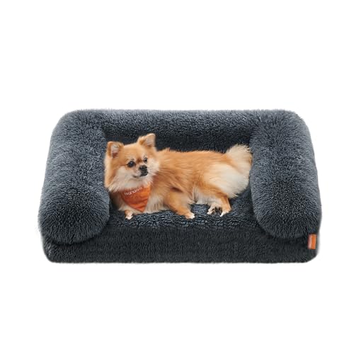 Feandrea FluffyHug Hundebett, Hundekissen Größe M, Hundematte für Miniaturhunde, kleine Hunde, Hundesofa Noppenschaumstoff, Bezug abnehmbar und waschbar, 76 x 58 x 23 cm, dunkelgrau PGW231G02 Feandrea FluffyHug Hundebett, Hundekissen Größe M, Hundematte für Miniaturhunde, kleine Hunde, Hundesofa Noppenschaumstoff, Bezug abnehmbar und waschbar, 76 x 58 x 23 cm, dunkelgrau PGW231G02 von Feandrea