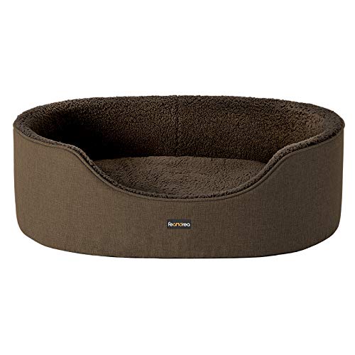 Feandrea Hundebett, Hundekorb, Wendekissen, 92 x 72 x 28 cm, braun PGW033K01 Feandrea Hundebett, Hundekorb, Wendekissen, 92 x 72 x 28 cm, braun PGW033K01 von Feandrea