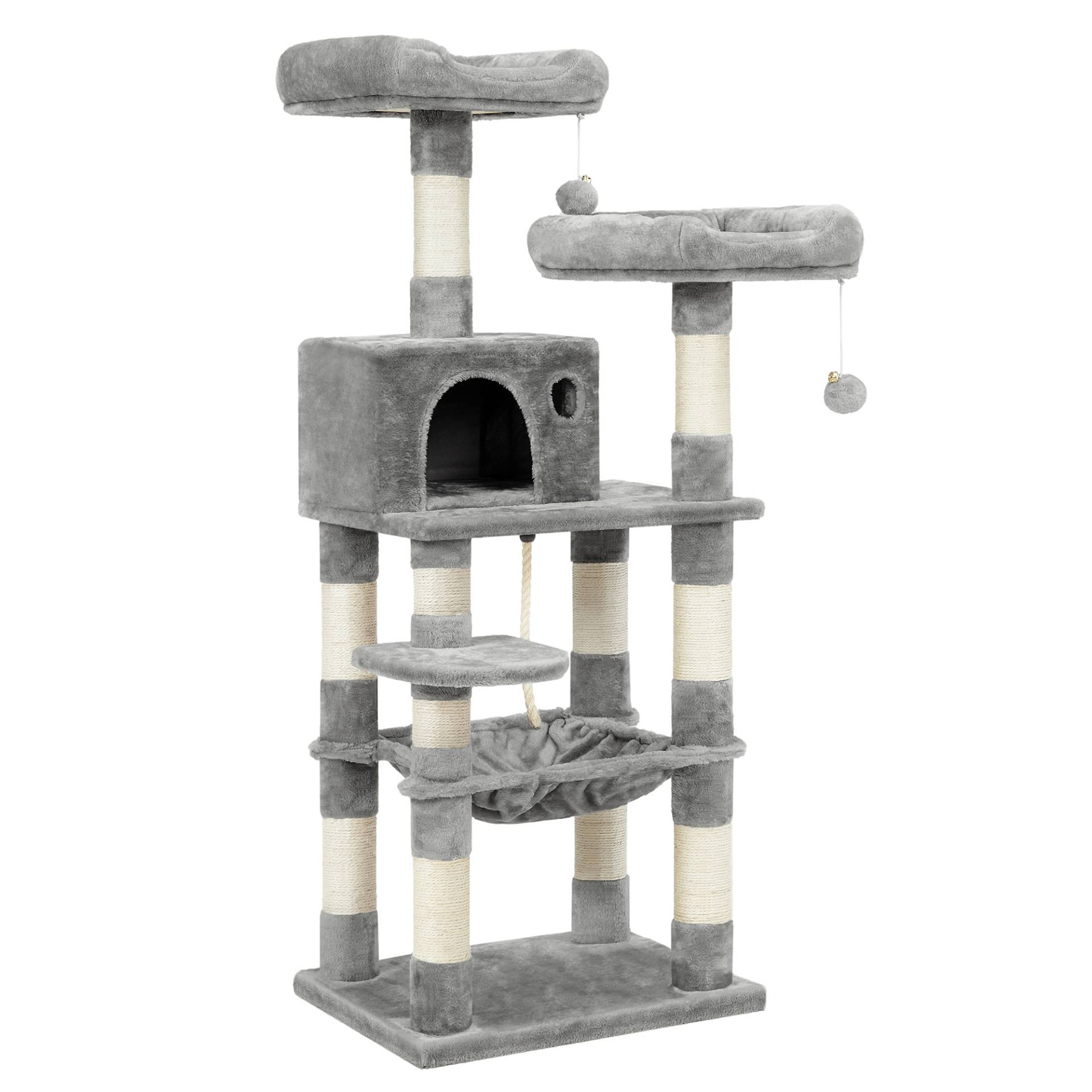 Feandrea Katzenbaum, hellgrau - L 55 x B 45 x H 143 cm Feandrea Katzenbaum, hellgrau - L 55 x B 45 x H 143 cm von Feandrea