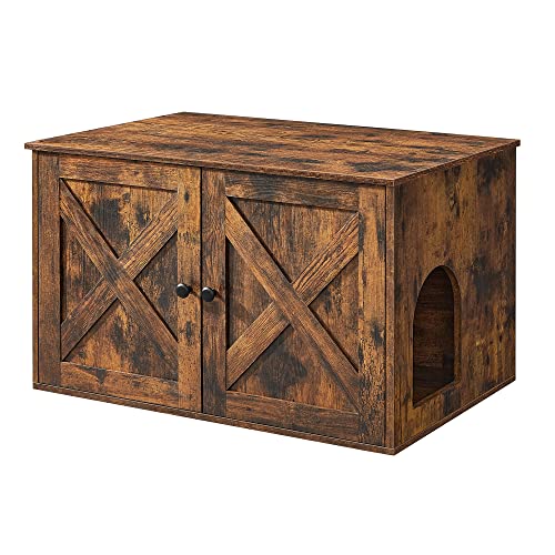 Feandrea Katzenhaus, Katzenklo-Schrank mit herausnehmbarer Trennwand, Tisch, 80 x 53 x 50 cm, vintagebraun PCL002X01 Feandrea Katzenhaus, Katzenklo-Schrank mit herausnehmbarer Trennwand, Tisch, 80 x 53 x 50 cm, vintagebraun PCL002X01 von Feandrea
